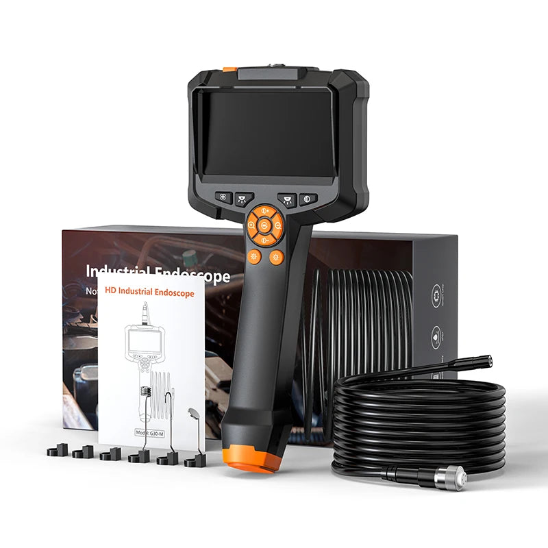 Industrial Endoscope Camera 4.3 "Single Dual Lens HD 1080P Car Inspection Borescope IP67 Waterproof Sewer Camera With LED - Shoppiline