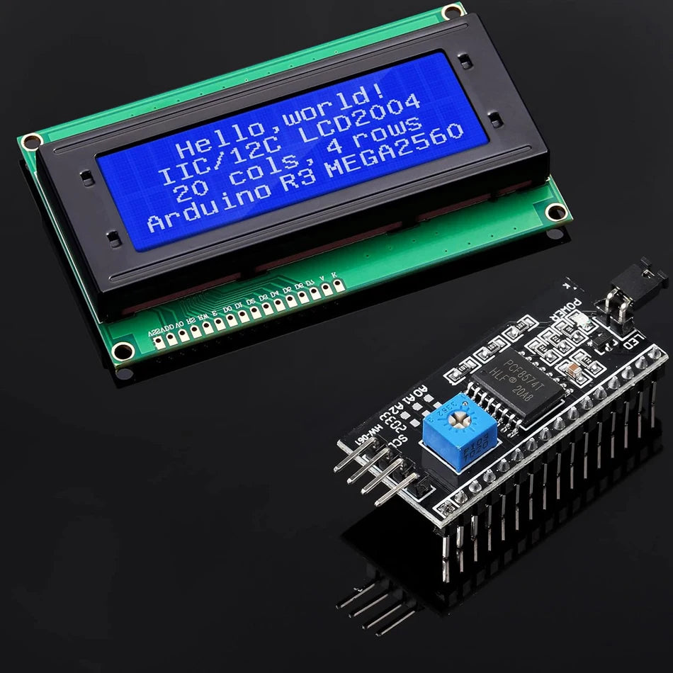 LCD2004 Module LCD 2004 Écran bleu/vert/blanc 20x4 caractères Écran LCD Adaptateur de module série IIC I2C pour Arduino
