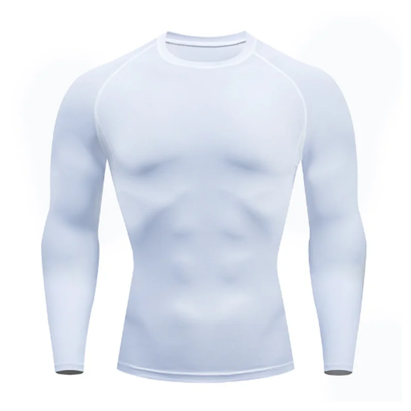 2025 Compressed T-shirt Men's sportswear Running T-shirt Elastic Quick-drying Exercise T-shirt for men exercising in the gym