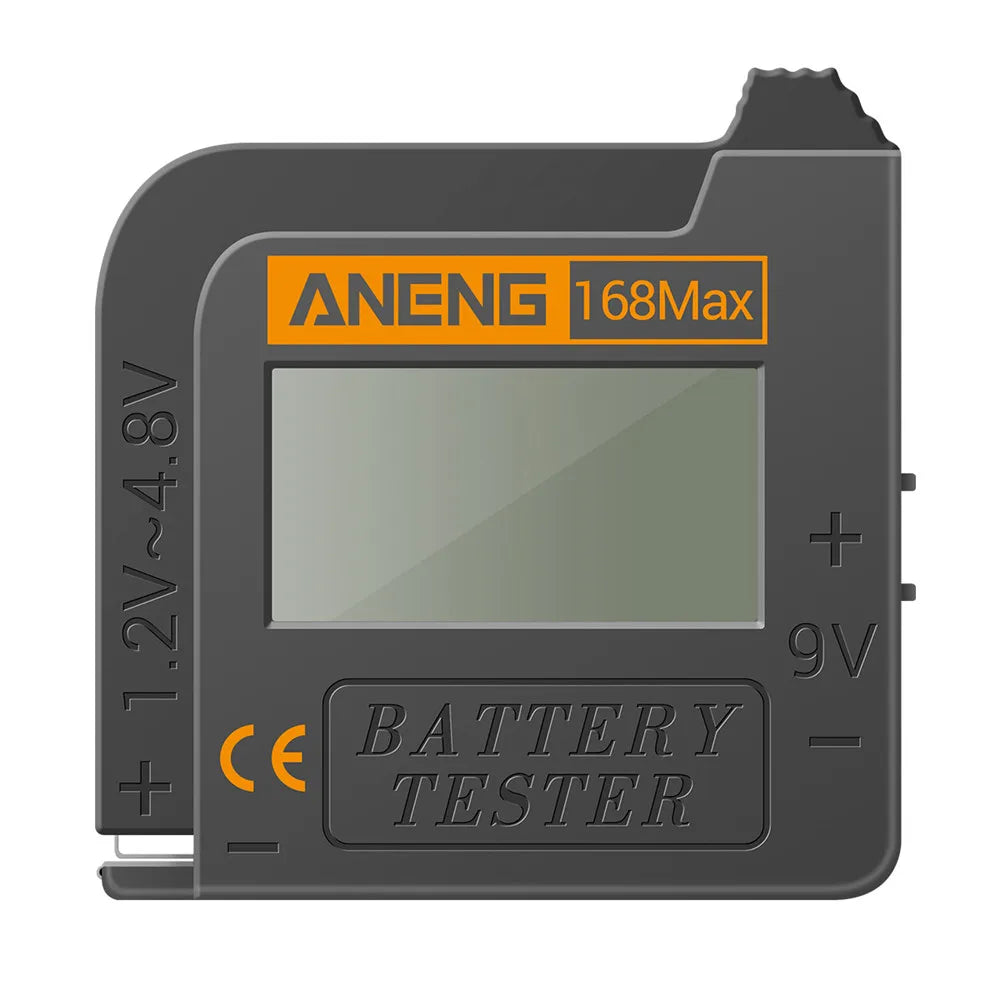 Universal Lithium Battery Tester ANENG 168Max Capacity Test Checkered Load Analyzer Check AAA AA Button Cell Home Essential Tool