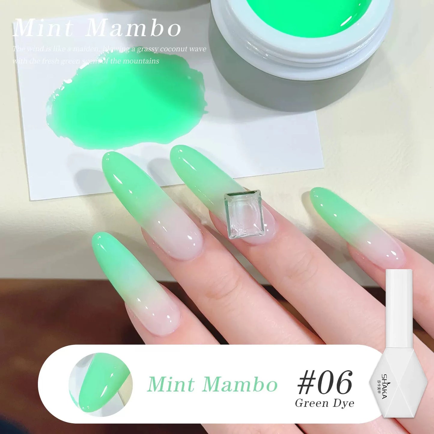 1-6pcs SHAKA Spring Ice Skin Naked Pink Gel Nail Polish 2026 New Style Versatile And Stylish Nail Art Nail Supplies