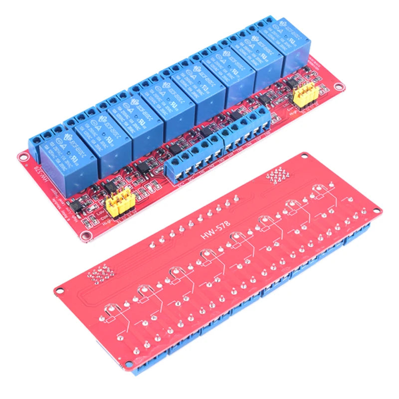 High/Low Level Trigger Relay Module 1/2/4/8 Channel 5V12V24V Home Intelligent Control Module With Optocoupler Isolation Output