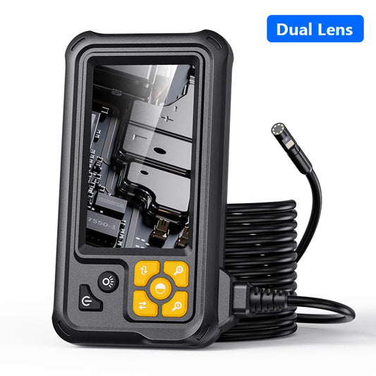 KERUI Industrial Endoscope Camera 4.3inch IPS Screen Dual Lens HD IP67 Waterproof Light Inspection Borescope For Pipe Car Repair - Shoppiline