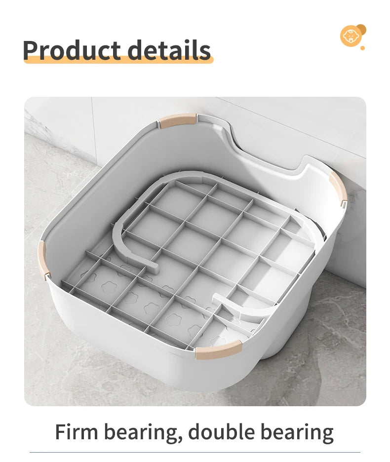 WORTHBUY Kid Step Stool Bathroom Non Slip Safety Training Stool Washing Step Stools For Children Living Room Bathroom Furniture
