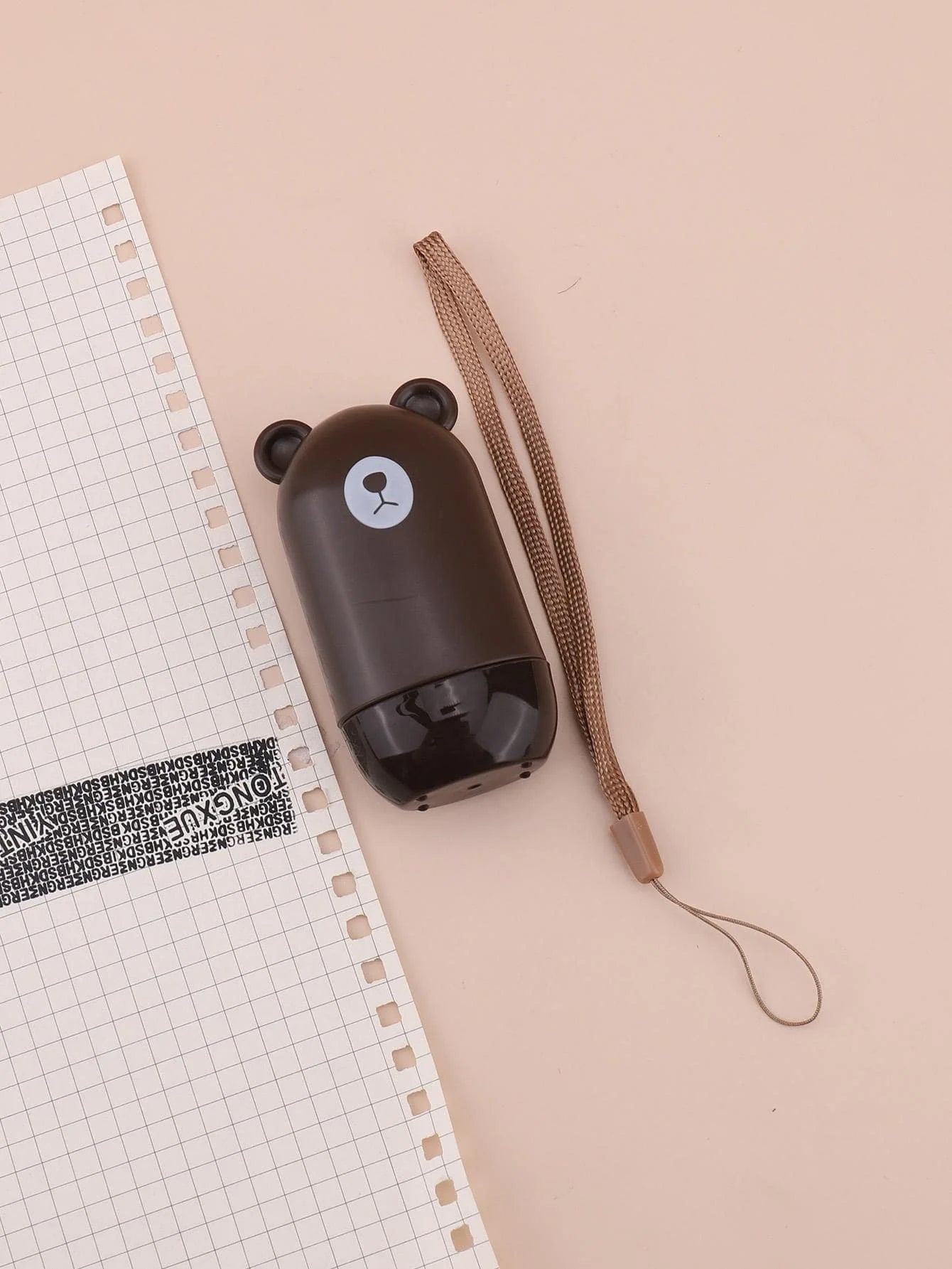 1 Cute Bear Shaped Roller Stamp, Study Notebook Typos Cover Graffiti Fashion Stamp, Personal Privacy Graffiti Daily Necessities