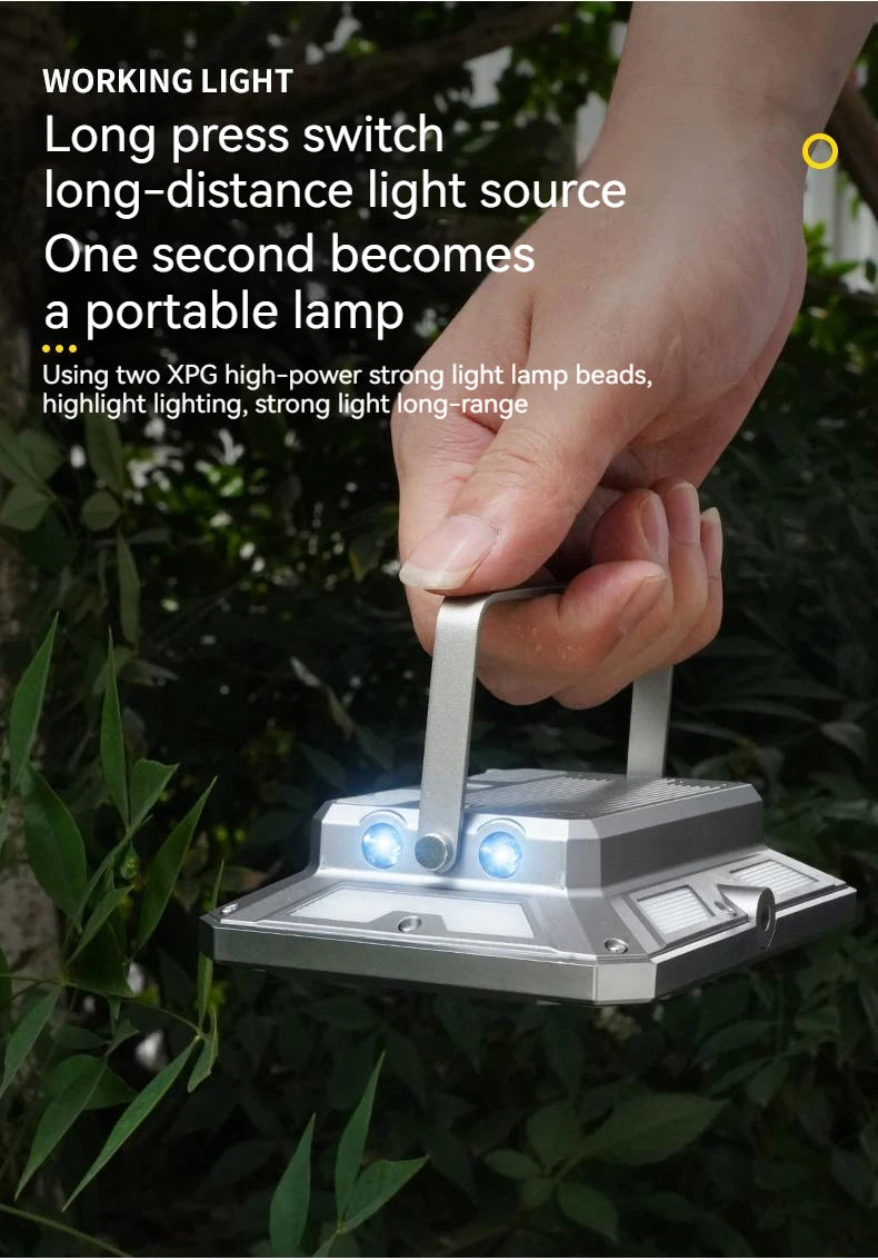 Portable LED Camping Tent Light Rechargeable Searchlight High Power Outdoor Emergency Lighting Waterproof Hanging Night Lamp - Shoppiline