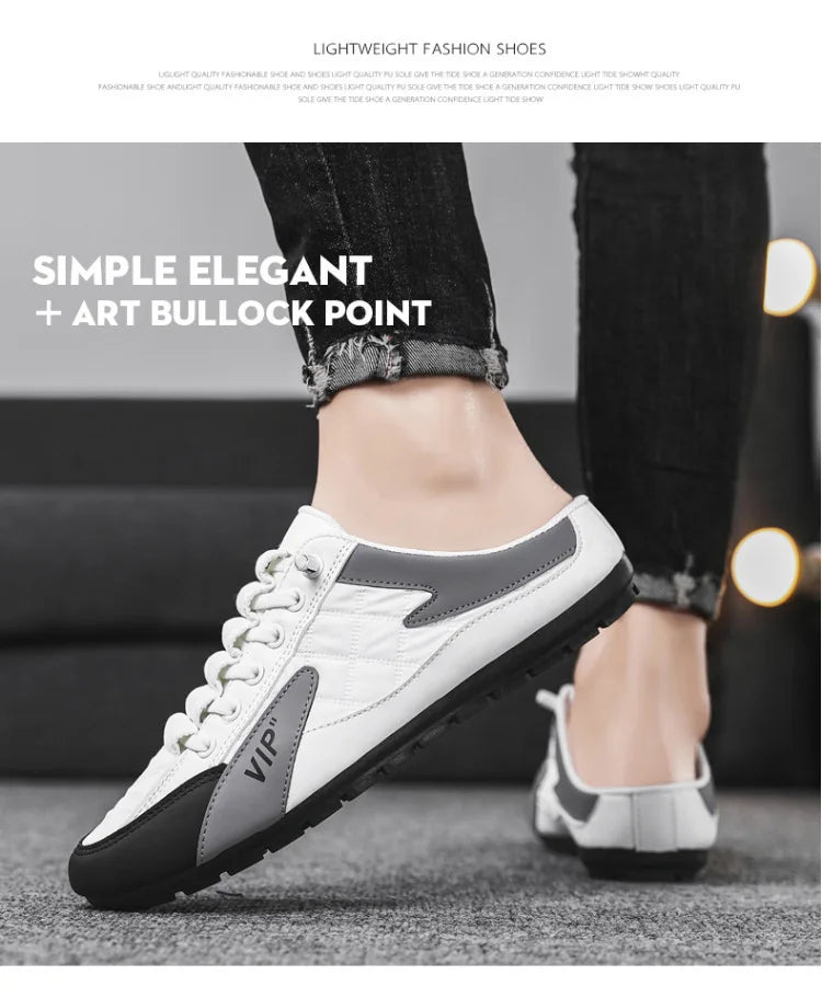 2025 Summer Slippers for Men Trendy Men's Flat Bottom Casual Shoes Soft Sole Support Shoes Men's Sneakers Zapatos De Hombre - Shoppiline