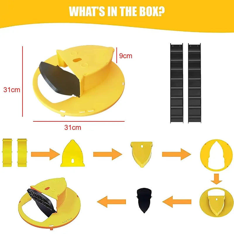 Intelligent Pitfall Mouse Catcher Trap Bucket Automatic Reset Flipping Sliding Bucket Lid Automatic Reset After Catching Mice - Shoppiline