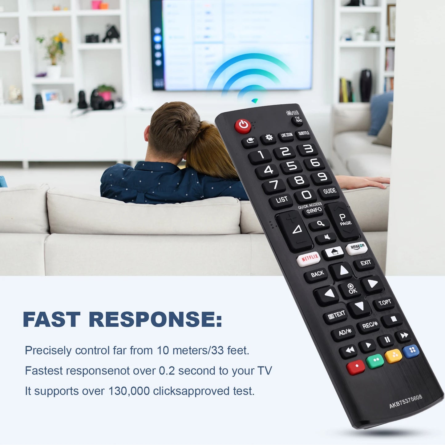 Mando a distancia universal AKB 75095308 AKB 75375608 ABS de alta calidad para L.G Smart TV 32LJ610V 43UJ634V 49UJ634V 55UJ634V