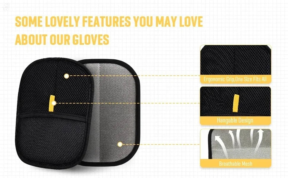 Pet Hair Remover Portable Washable Clothes Hair Dehairing Gloves Pet Cleaning Products Pet Accessories