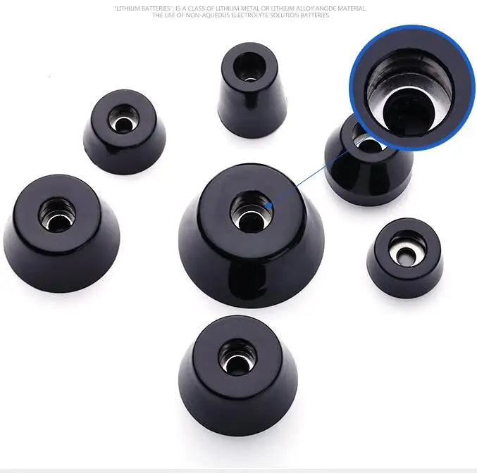 8pcs Rubber Shock Absorbing Feet, Anti-Vibration Pads for Furniture,Speaker,Washing Machine,Non-Slip Floor Protector with Gasket