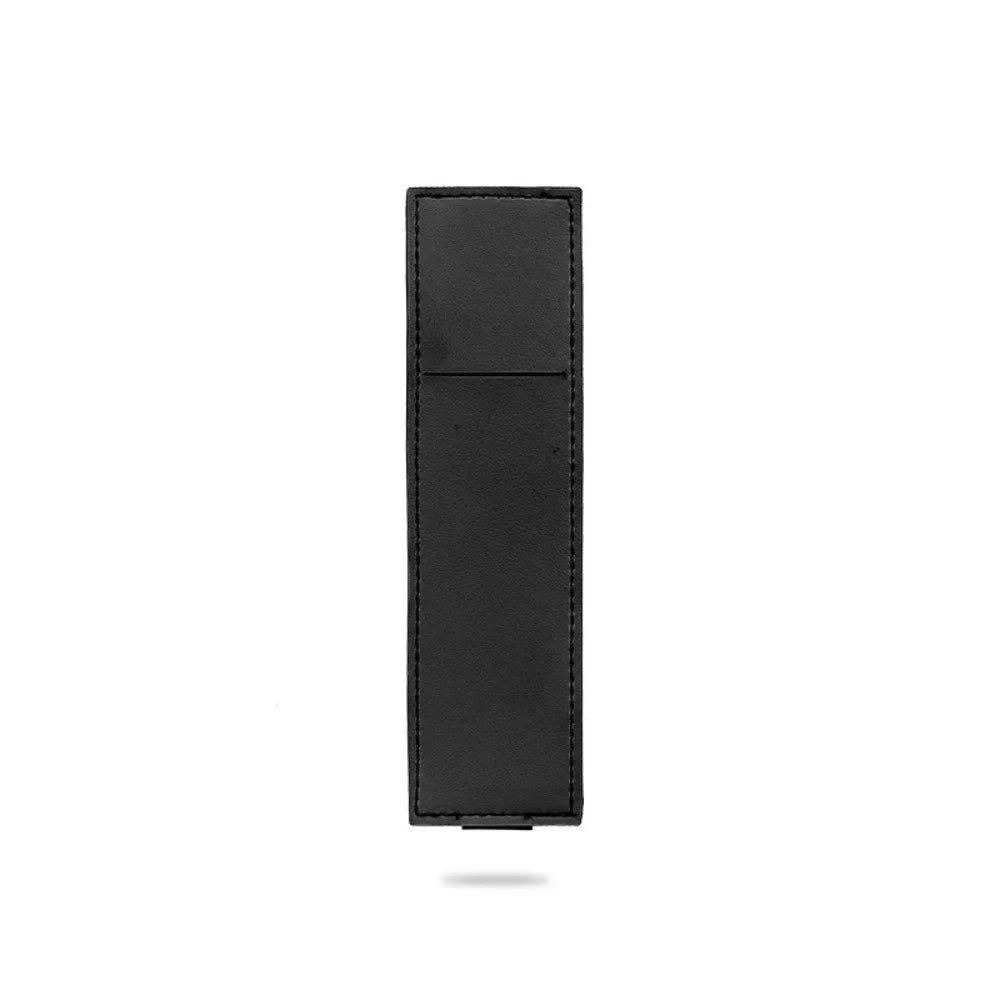 Pu Leather Pen Bag Elastic Buckle Book Notebook Fashion School Pen Case for Office Meeting Easy Carry Office Student Stationery