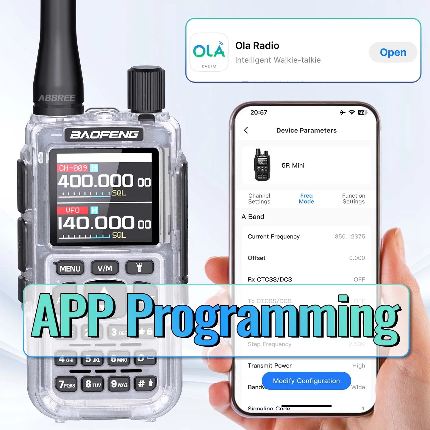 BAOFENG UV-5R Mini Walkie Talkie Multi Band Bluetooth Programming Wireless Copy Frequency 999CH AM FM Long Range Two Way Radio - Shoppiline