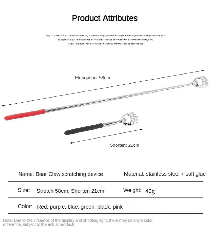 Ghost Hand Stainless Steel Telescopic Scratching Massager Stainless Steel Scratching Scratching Scratcher Ghost Hand Stainless