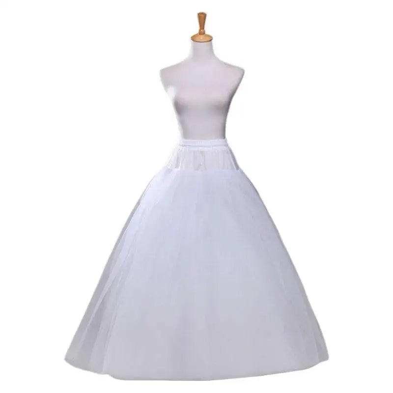 Jupon de robe de mariée 4 couches blanc sans cerceaux Crinoline Jupon de bal de mariée Jupe doublée femme Robe de soirée Jeu de rôle