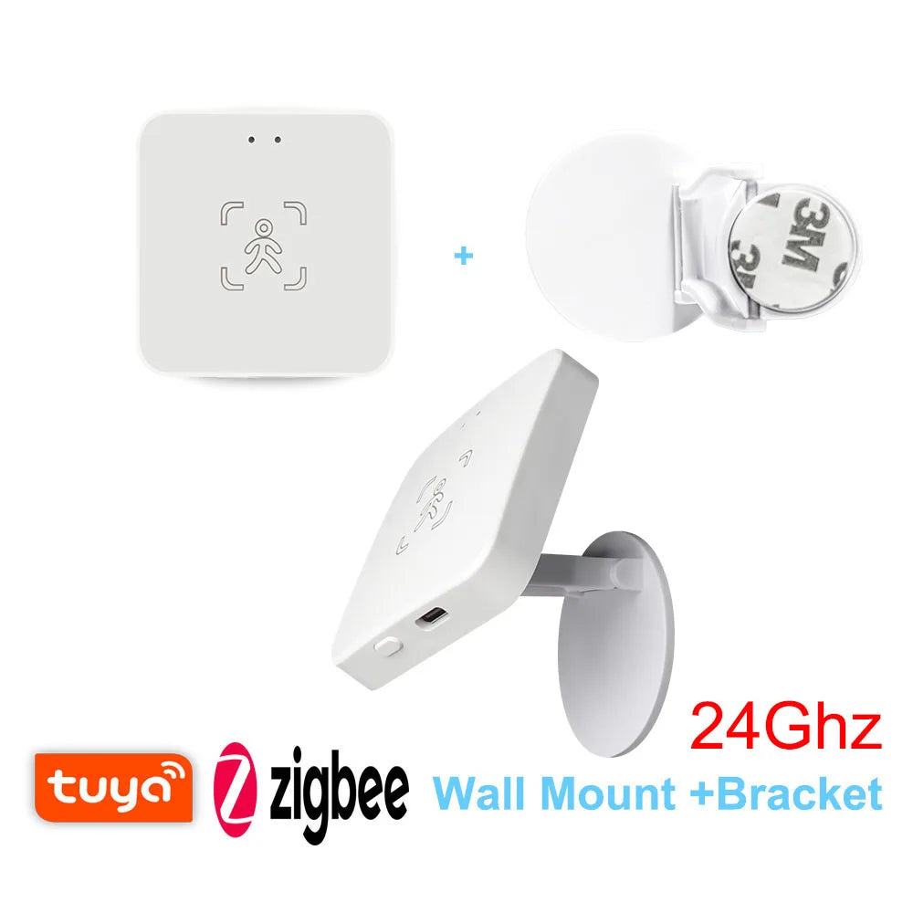 Tuya WiFi / Zigbee Human Presence Detector 24G,Luminance/Distance Detection, Smart Human Body PIR Sensor Support Home Assistant - Shoppiline
