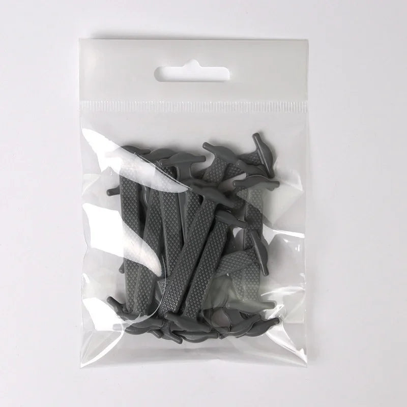16er Pack Lazy Shoelace Silikon Quick Lace Elastische Damen Herren Kein Binden Kinder Erwachsene Turnschuhe Schnürsenkel Schnalle Schuhzubehör