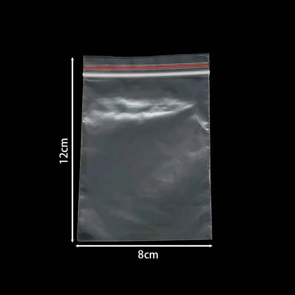 30-100pcs/bag 4*6/5*7/6*8/7*10/8*12cm Zipped Lock Reclosable Plastic Poly Clear Bags Bulk Jewelry Craft Accessory Packaging