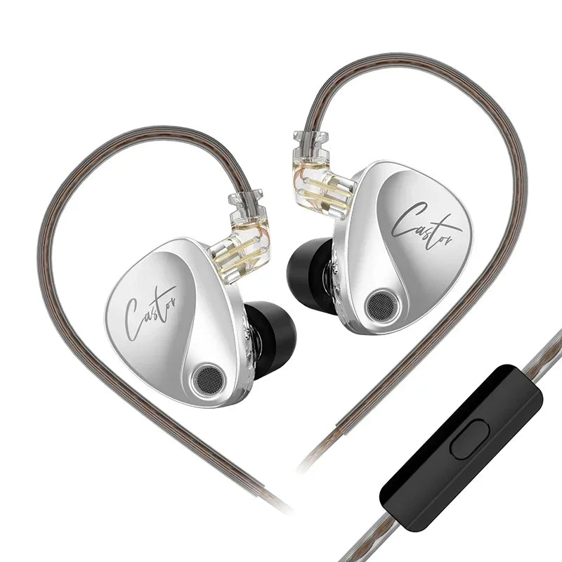 KZ Castor 2DD Dynamic in Ear HiFi Earphone High-end Tunable Game Sport Headsets Monitor Headphone Earbuds EDX PRO ZSNPRO ZVX