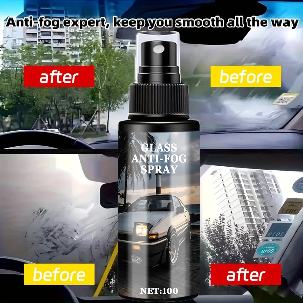 Waterproof Spray, Rain-Repellent Coating, Hydrophobic Rain Repellent for Car Glass, Car Windshield Mirror Protector, Car Polishing Kit