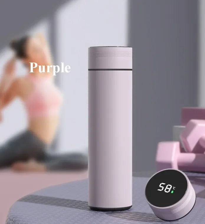 500ML Temperature Display Thermos Cup Stainless Steel Divided Thermos Bottle Outdoor Vacuum Insulated Cup Father's Day Gift - Shoppiline