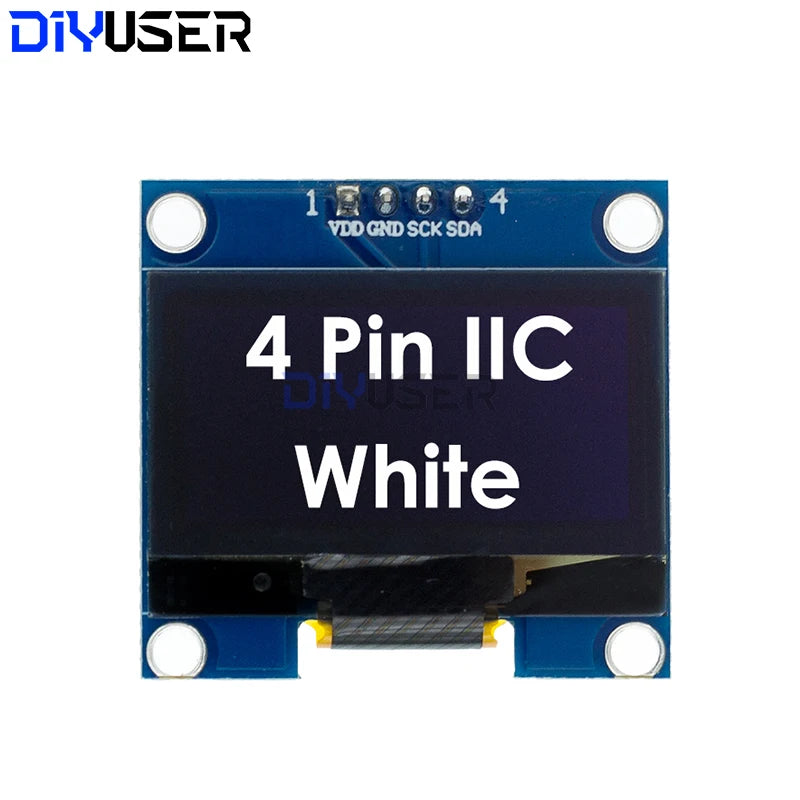 DIYUSER 1.3" IIC OLED Display Module White Blue Color Drive Chip SH1106 128X64 1.3 Inch LCD IIC I2C Communicate For Arduino