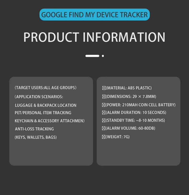 Smart GPS Tracker Works With google find my device tracker Pet Kids Luggage Key Tracking Global Accurate Positioning Bluetooth