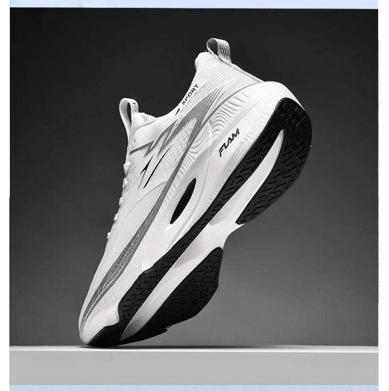 Marathon Men Sports Running Shoes Carbon Board Air Cushion Breathable Lightweight Women's Comfortable Athletic Nonskid Sneakers