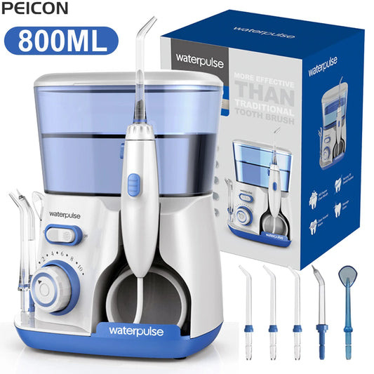 Oral Irrigator Dental Water Flosser for Teeth High Pressure Electric Dental Irrigator Water Flosser Mouth Washing Machine 800ML - Shoppiline