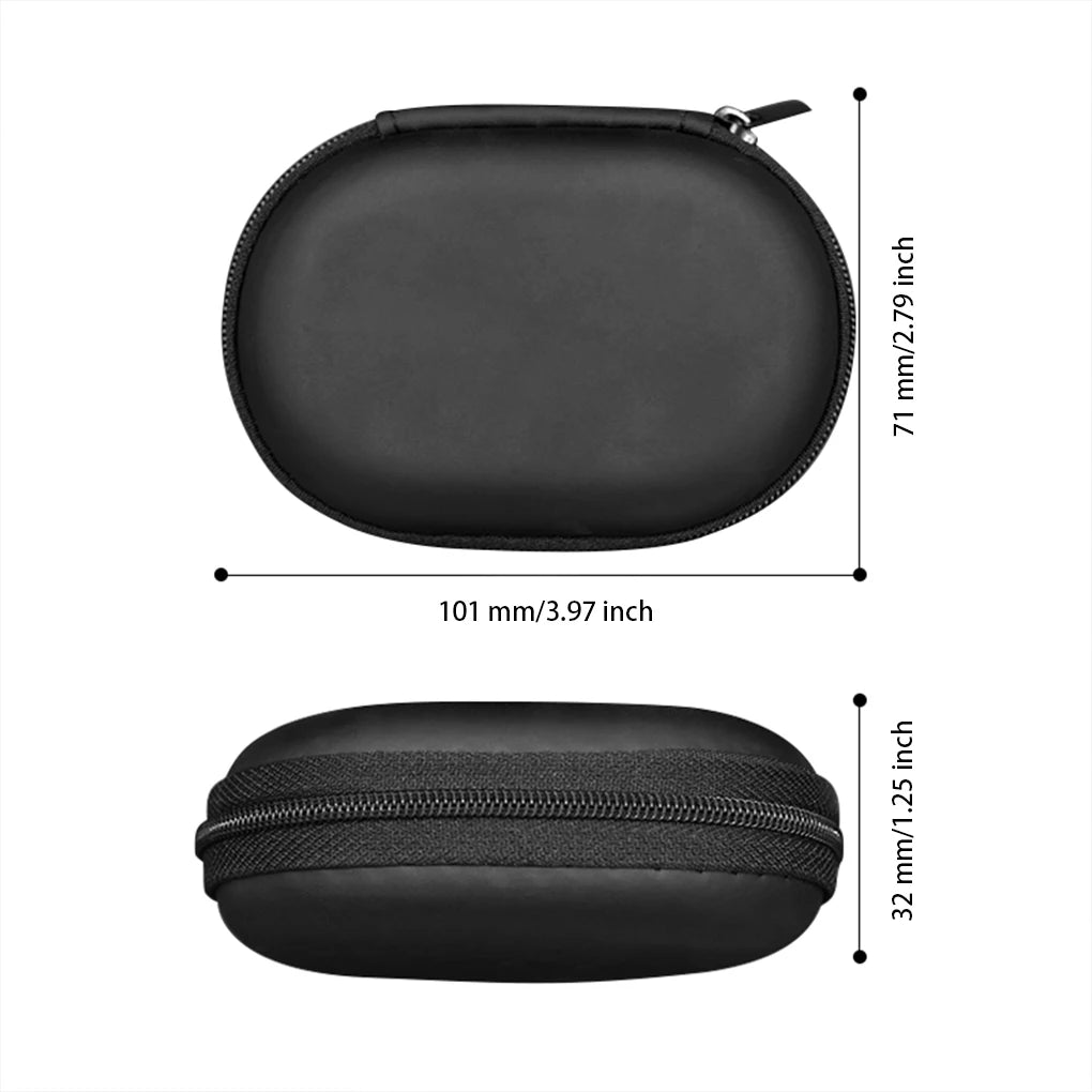 Earphone Storage Bag Square Headset Box Indoor Outdoor Travelling Earphones Storaging Case Accessories with Zipper