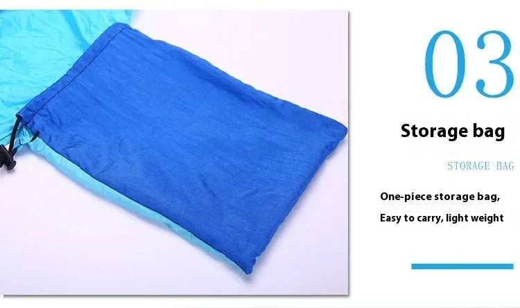 Ultra-Light Camping Hammock 300kg Load Capacity Breathable Quick-Drying Parachute Nylon Portable for Outdoor Indoor Garden