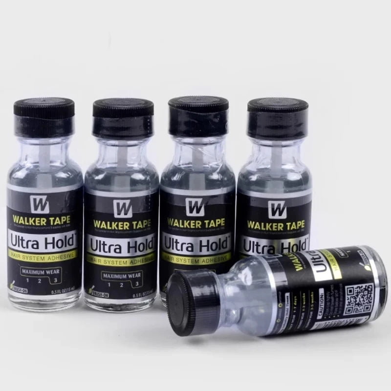 Wholesale Walker Tape Ultra Hold Lace Wig Glue Waterproof Transparent Lace Adhesive for Hair Replacement Brush-on Glue