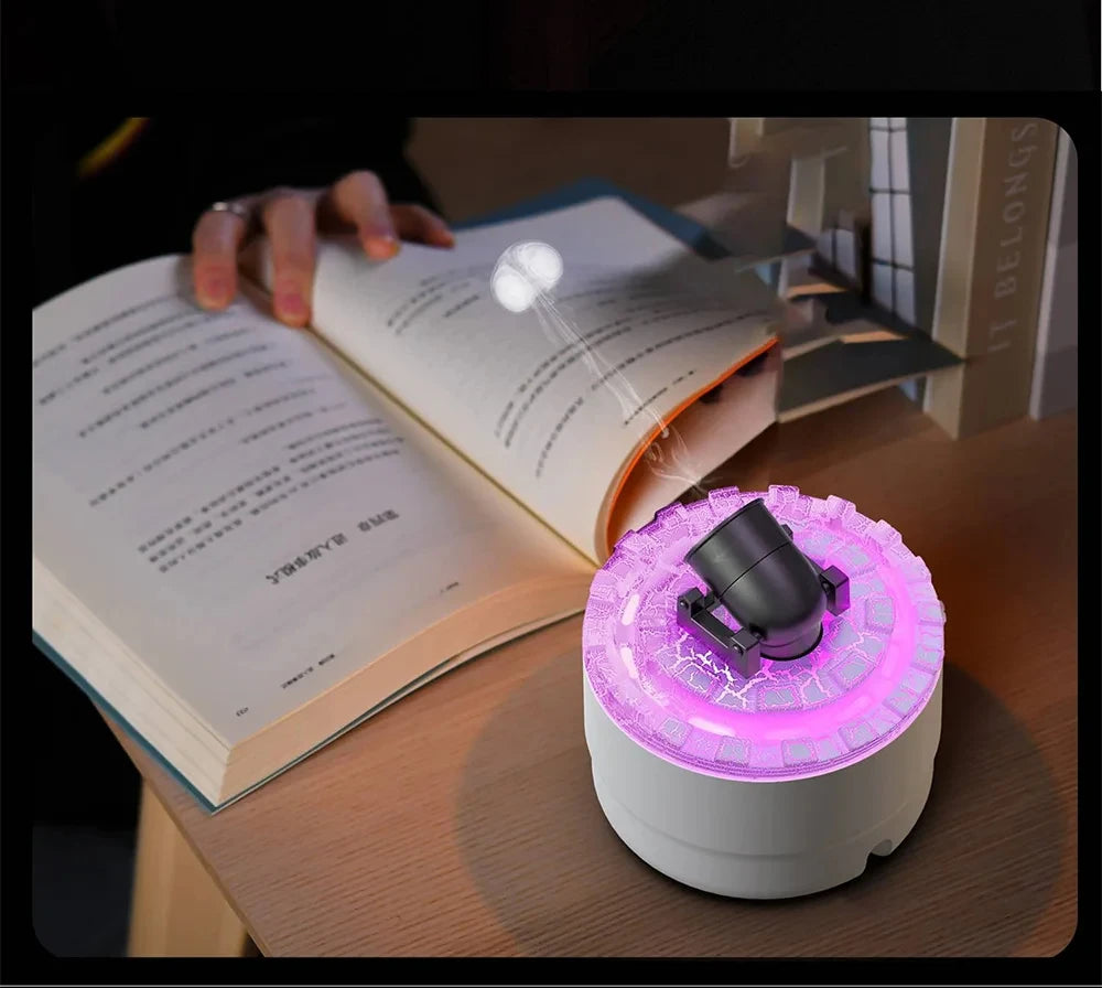 HOMEFISH Aromatherapy Diffuser  Spray Air Humidifier 7Colour Gradient Night Light Ultrasound Essential Oil Arome Diffuser