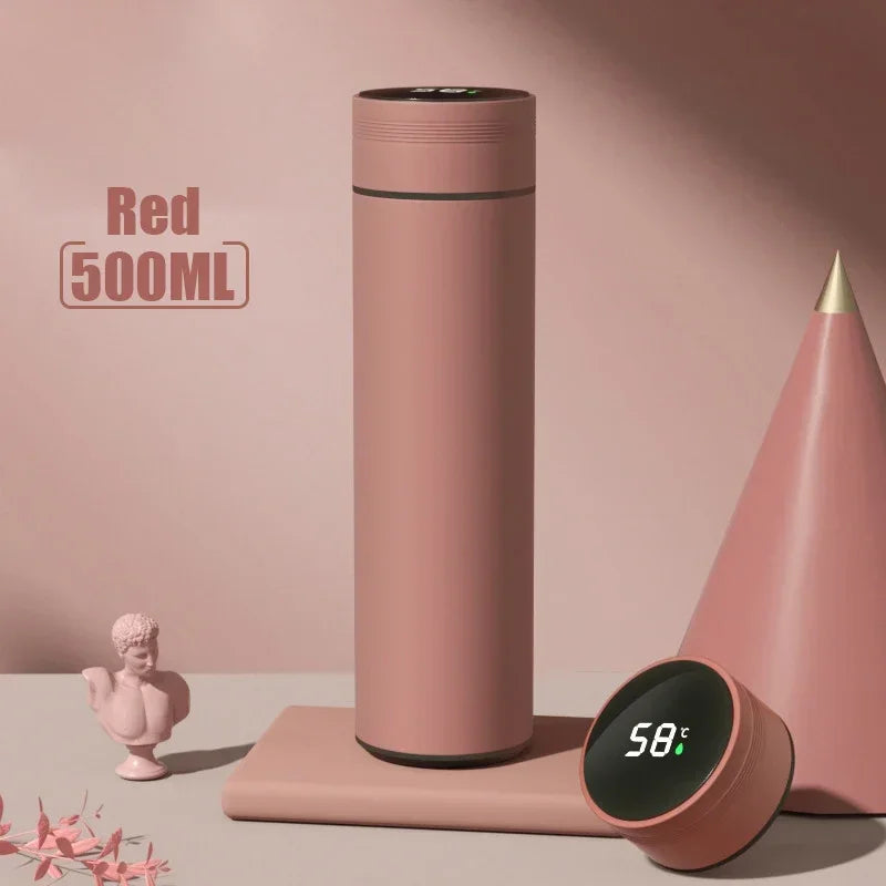 500ML Temperature Display Thermos Cup Stainless Steel Divided Thermos Bottle Outdoor Vacuum Insulated Cup Father's Day Gift - Shoppiline