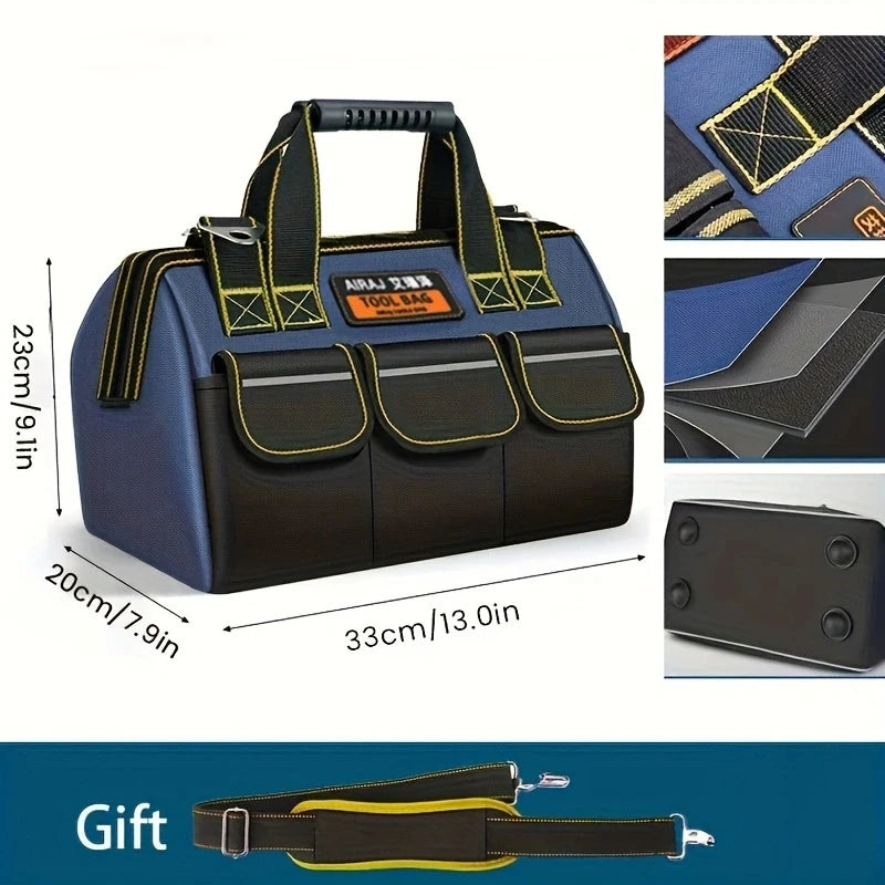 AIRAJ Multifunctional Tool Bags 1680D Oxford Cloth Electrician Bags Waterproof and Wear-Resistant High Capacity Storage Bags - Shoppiline