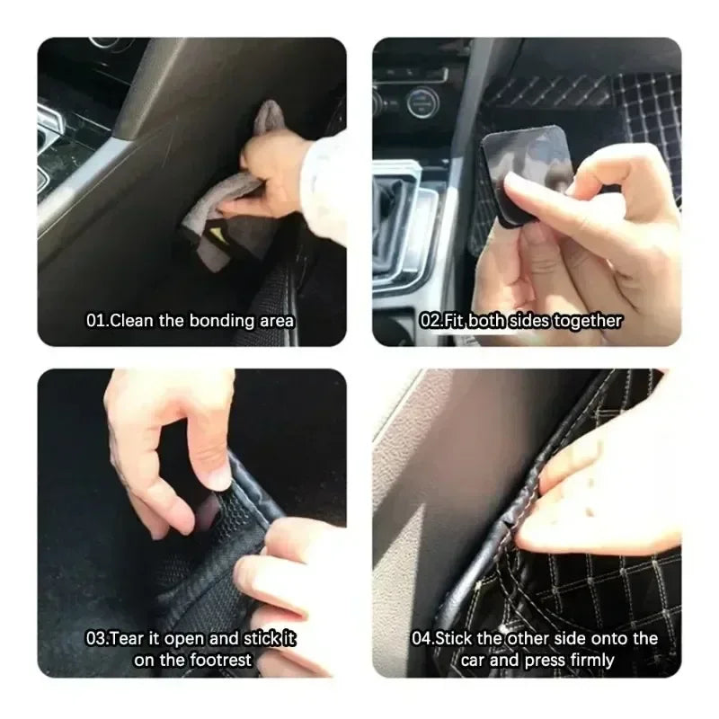 Carpet Fixing Stickers Double Faced High Adhesive Car Carpet Fixed Patches Home Floor Foot Mats Anti Skid Grip Tapes Magic Tape