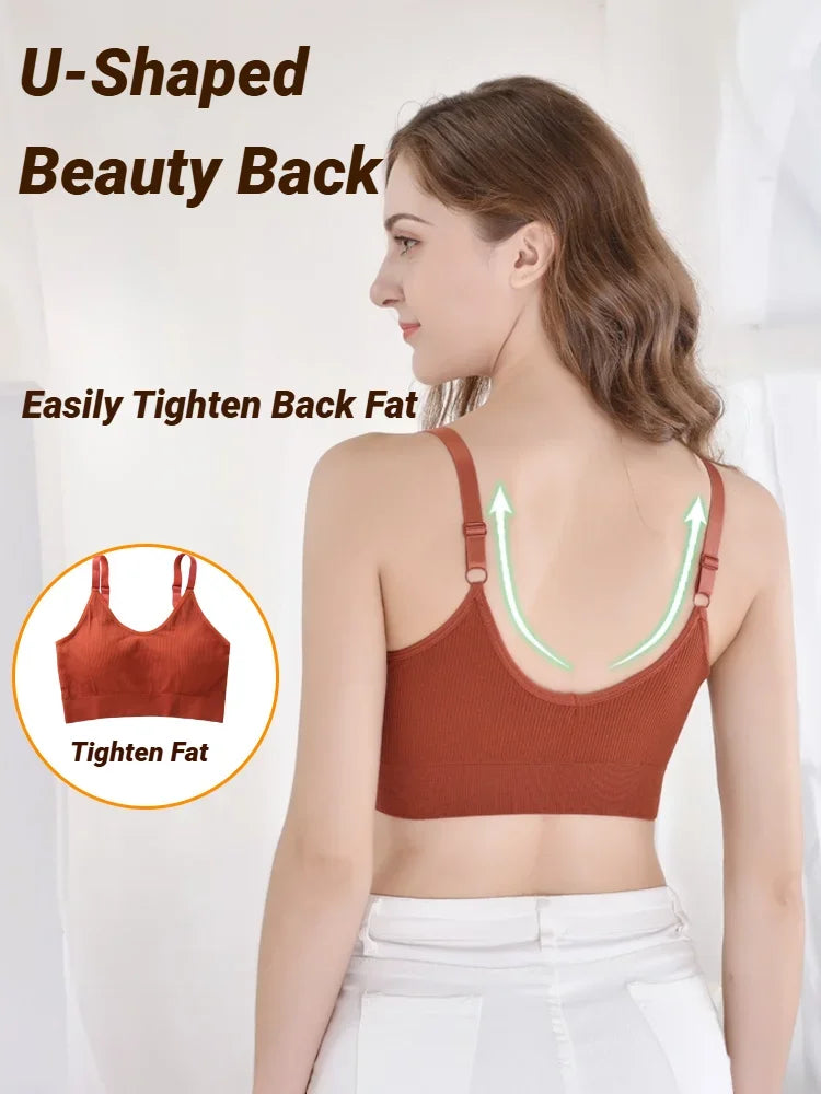 Sexy Seamless Brassiere Bras For Women Full Cup Breathable Bralette Wire Free Sleep Bra Tube Top Sports High Quality