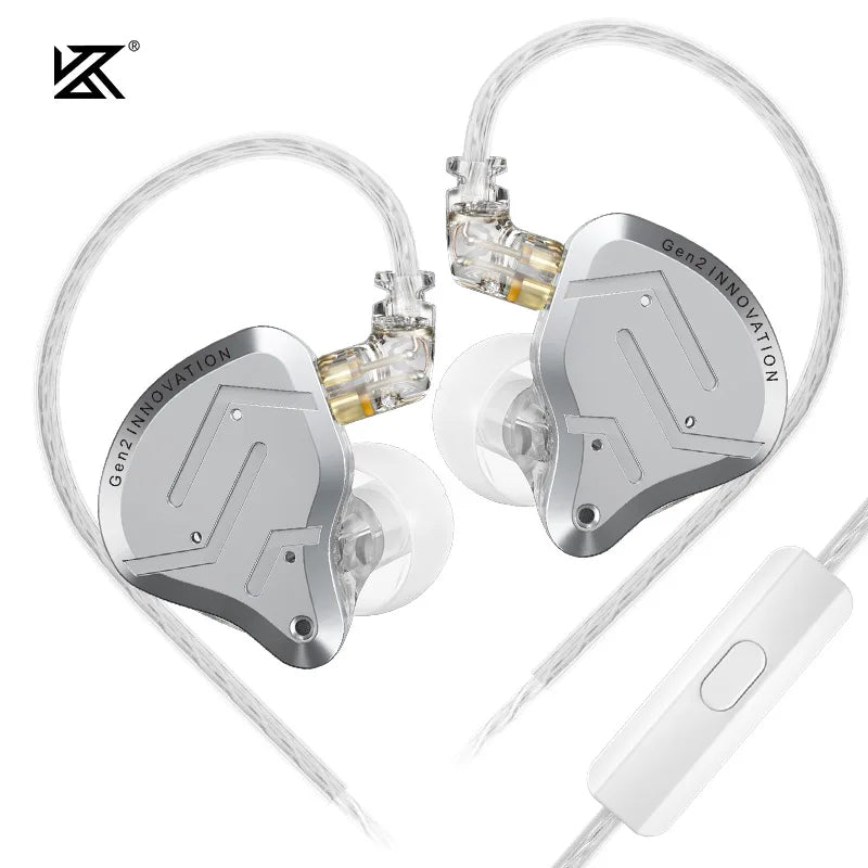 Écouteurs intra-auriculaires hybrides KZ ZSN Pro 2 1BA+1DD en métal HIFI Bass Casque de surveillance Écouteurs de sport à réduction de bruit