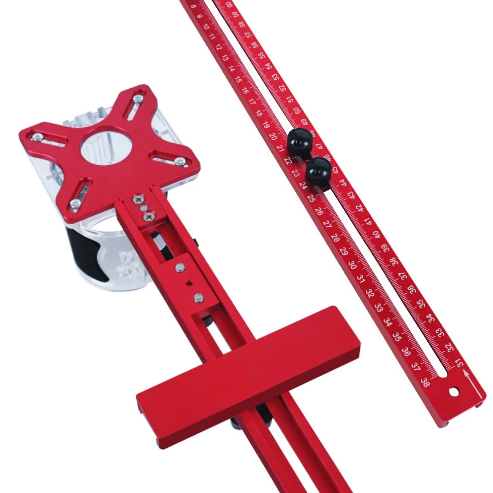 3 in 1 Router Milling Groove Bracket Woodworking Cutting and Milling Circular Auxiliary Tool Aluminum Router Circle Cutting Jig - Shoppiline