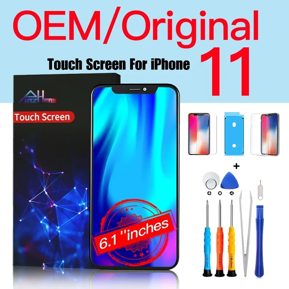 PINZHENG High Quality Display INCELL LCD OLED OEM AMOLED For iPhone XS MAX X XR 11 12 13 MINI PRO PROMAX Screen Replacement - Shoppiline
