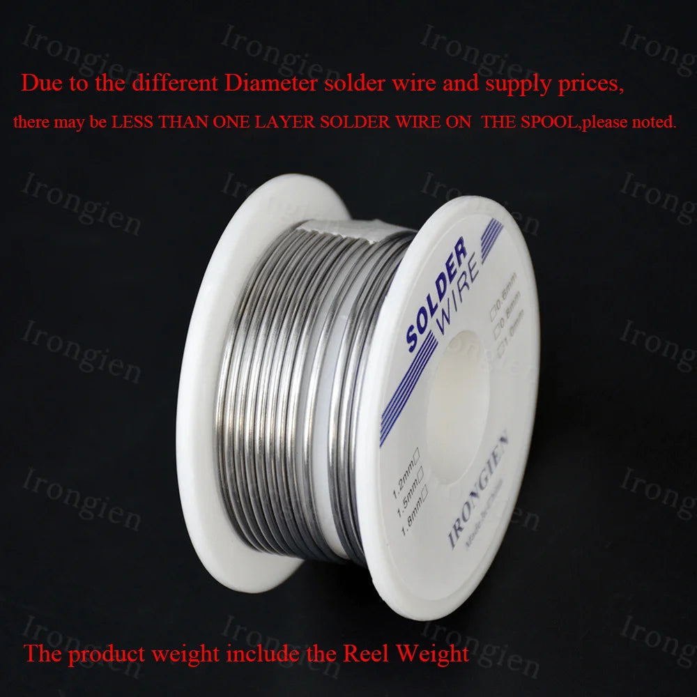 Irongien High Purity Soldering Wire 8g50g/Roll Mixed Tin Rosin Core Dia 0.6-1.5mm Solder Welding Wire For Electrical Soldering