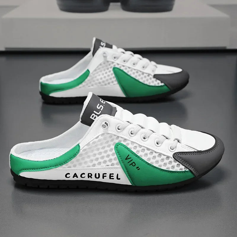 Men's Fashion Soft-soled Half Slippers Summer Men Trendy Bottom Casual Shoes Soft Sole Support Shoes Sneakers Zapatos De Hombre