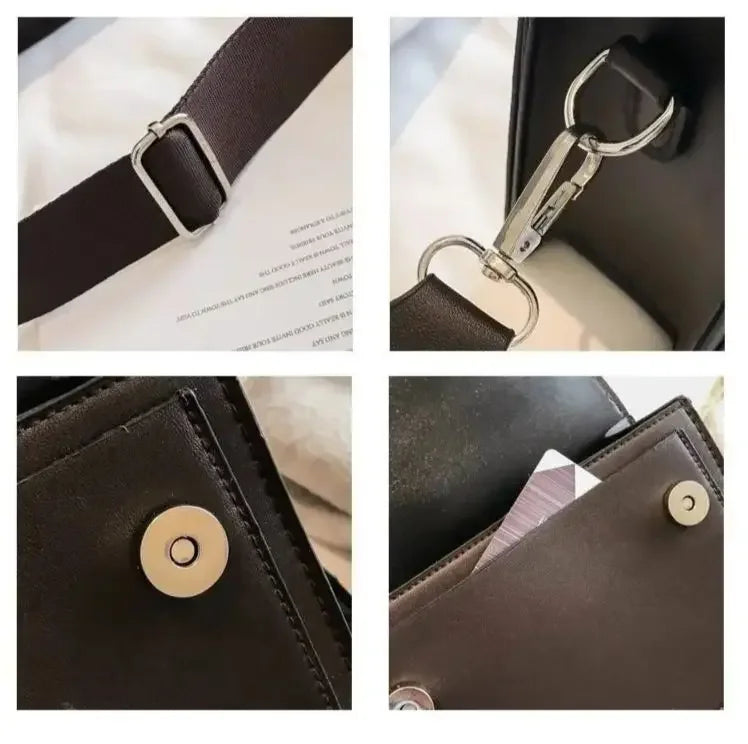 Fashion Damen Umhängetasche PU Leder Kleine Schulter-Messenger-Handtasche für Reisen
