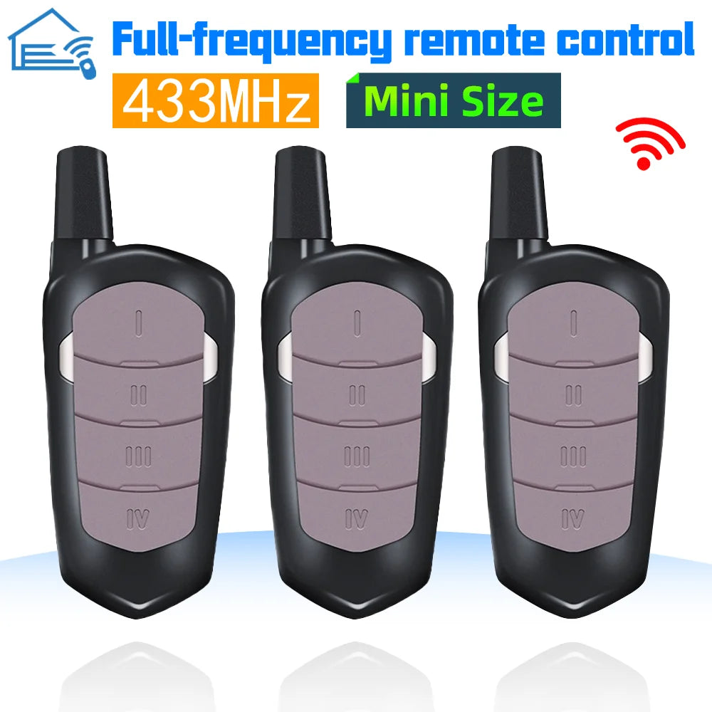 433mhz Garage Remote Control Duplicator Gate Door Commands Opener 433 92mhz Electric Rolling Code Clone Access Portal Fixed Code
