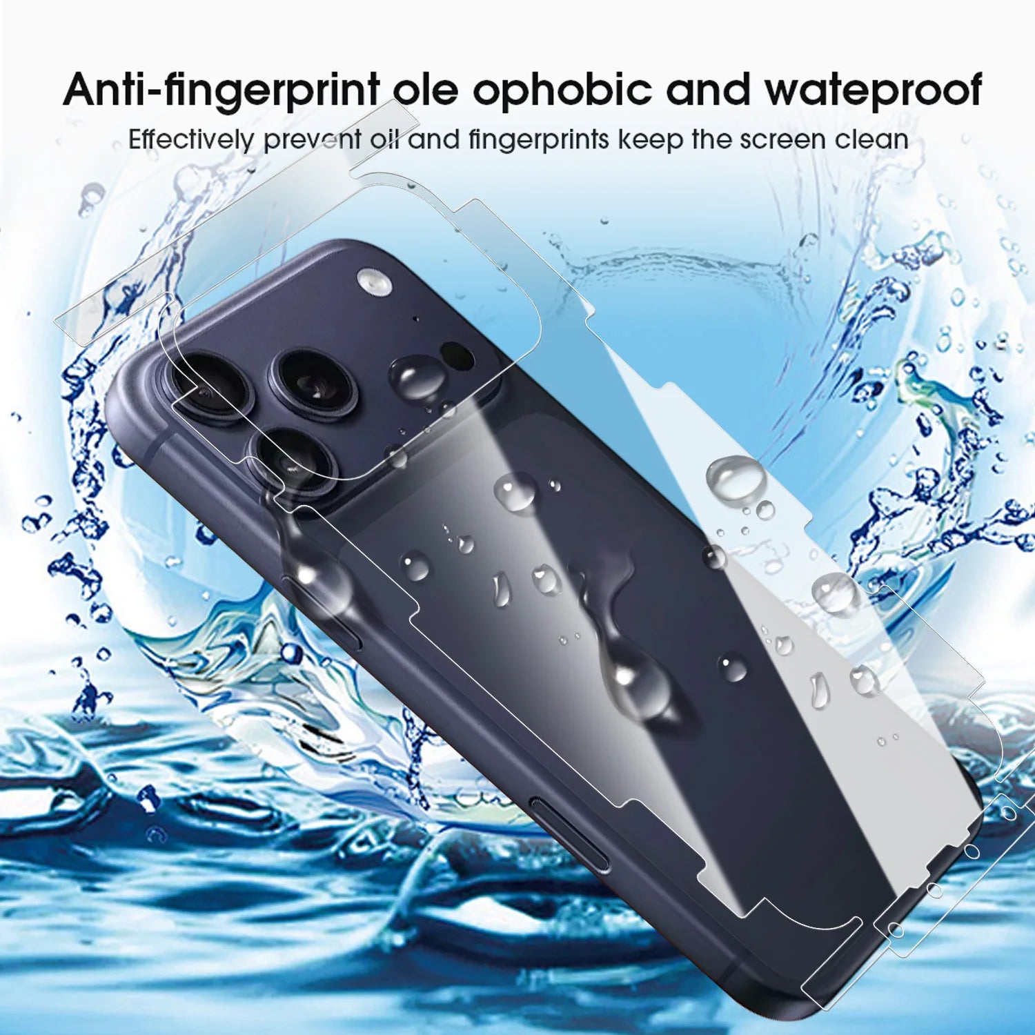 For iPhone 17 Pro Max Air 17Pro 17PM 17Air HD Side Frame Back Full Coverage Protective Film For iPhone17 Border Hydrogel Film - Shoppiline
