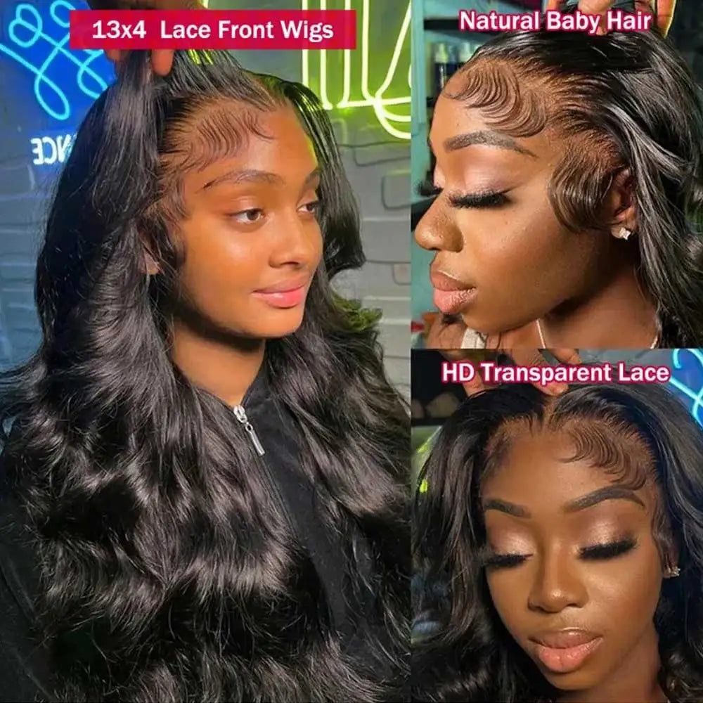 40 42 Zoll Body Wave Echthaarperücken 13x4 13x6 HD Lace Frontal Wig Echthaar Remy 5x5 Glueless Lace Closure Perücken für Frauen