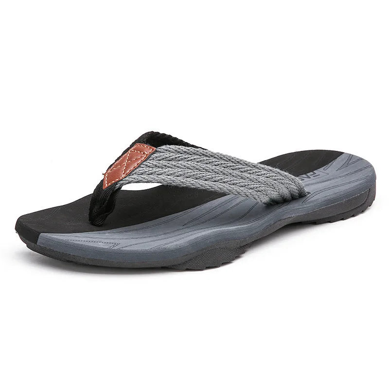 2025 High Quality Brand Men Flip Flops Summer Beach Flip Flops Men Fashion Breathable Casual Men Beach Slippers Summer Outdoor