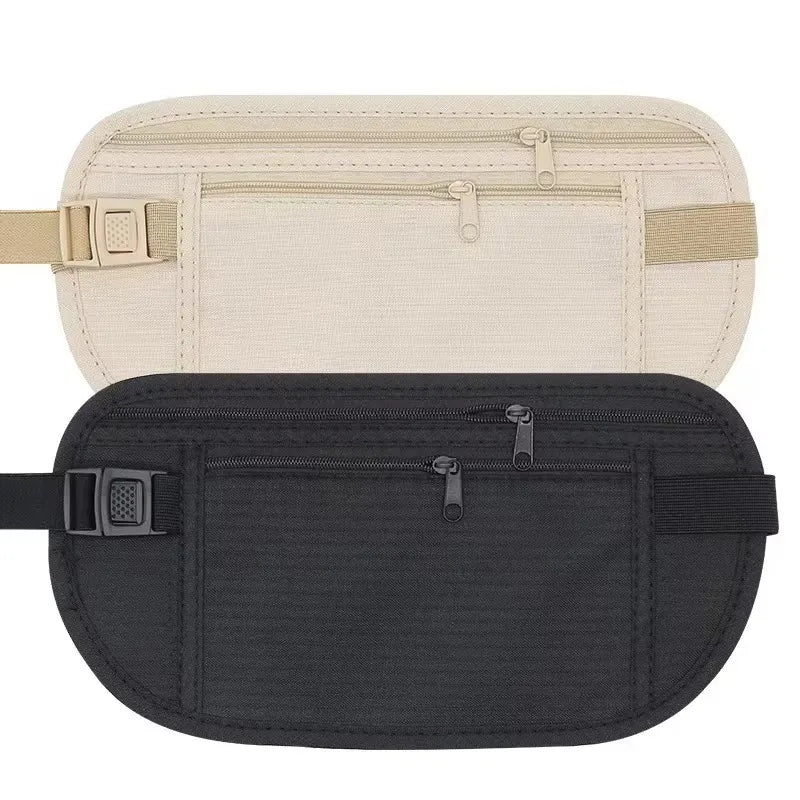 1/2pcs Sport Running Wais Bag Invisible Travel Waist Packs Pouch For Passport Money Belt Bag Hidden Security Wallet Gift Pack