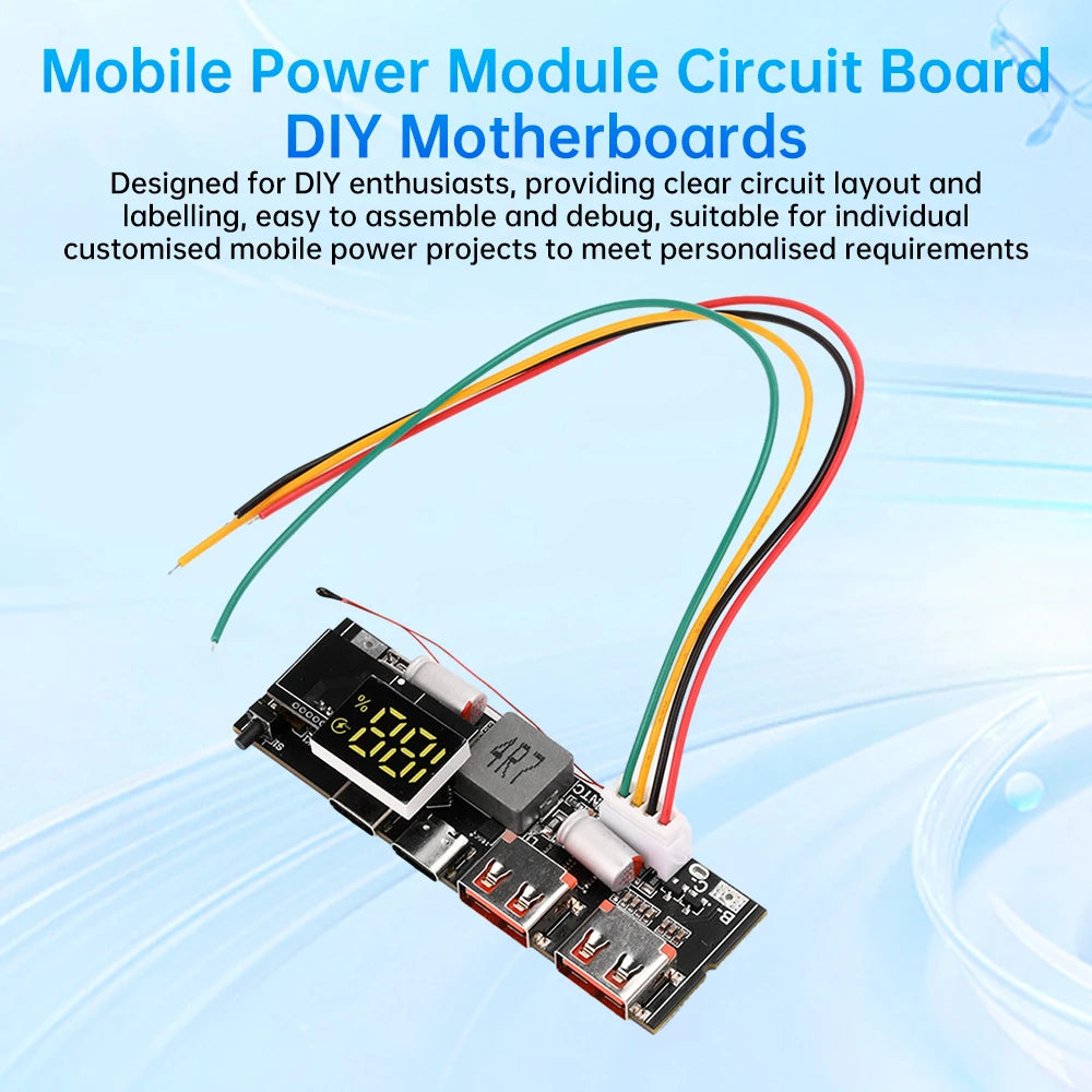3S 4S 5S 65W 100W Power Bank Double C Port Two way Fast Charge Mobile Power Module 18650 Charging Temperature Protection - Shoppiline