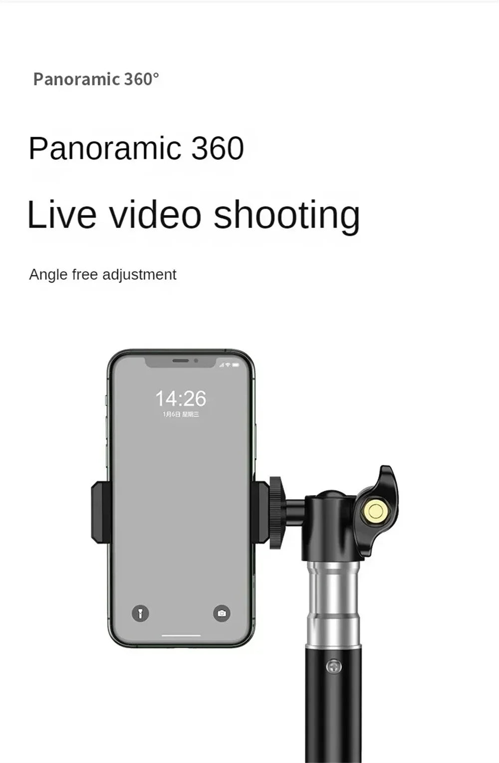 360°Adjustable Scalable Bluetooth Selfie Stick Multi-functional Phones Camera DV Holder Live Video Recording Wireless brackets - Shoppiline